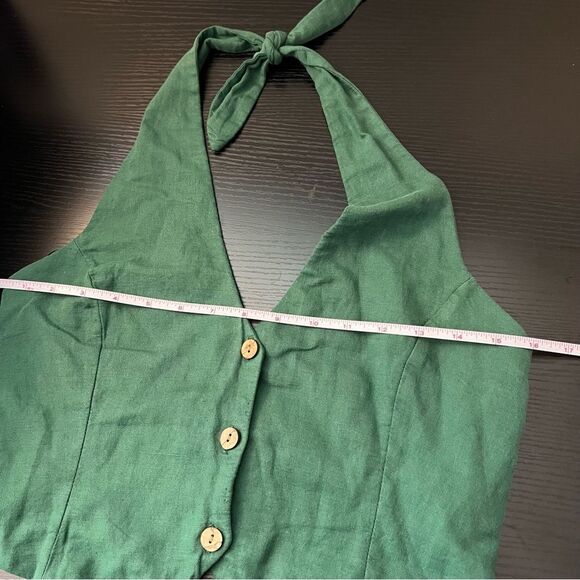 ✨ Zara Women’s Green Halter Top Small - Picture 7 of 9